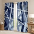 thumbnail image 2 of Castle Fairy Gradient Stripes Black Out Curtains,Geometric Curtains Pack of 2 (42x63 Each), 2 of 6