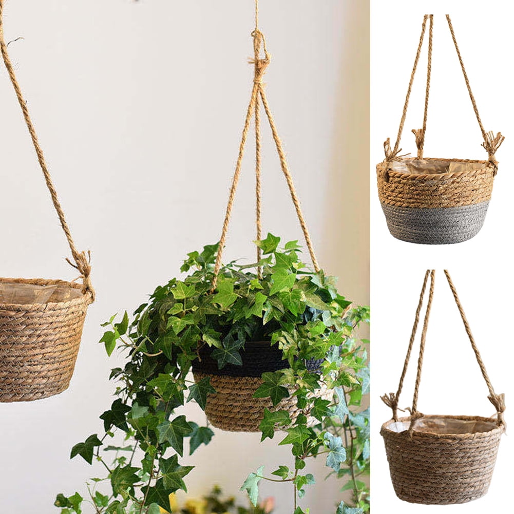 Details about   UK Garden Hanging Flower Plant Planter Basket For Plant Pot Holder+Chain Plastic 