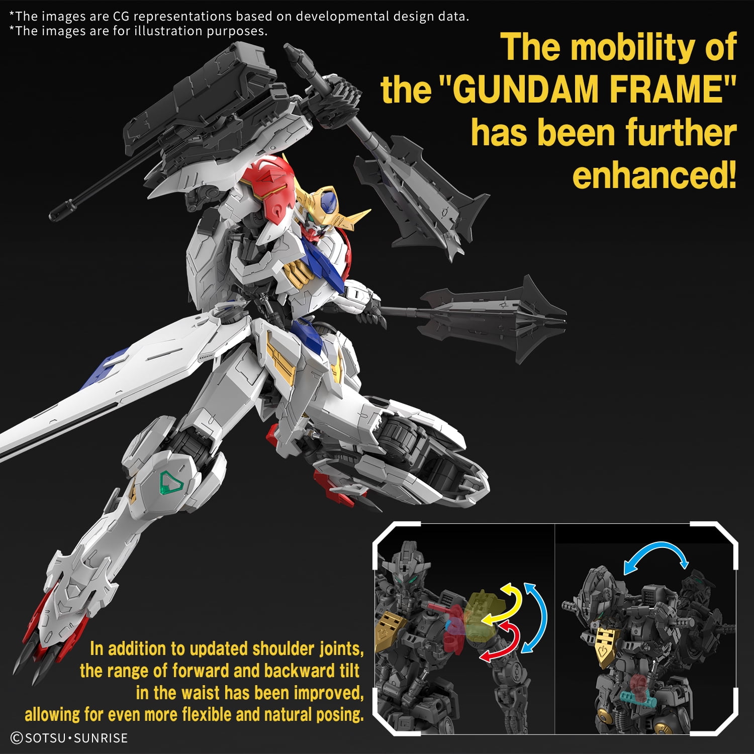Bandai Hobby Mobile Suit Gundam Iron-Blooded Orphans MG 1/100 Gundam Barbatos Lupus model kit