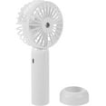 thumbnail image 6 of WHAMVOX White Mini Portable Pocket Fan with USB Rechargeable Spray Mist Function, Lightweight Handheld Fan for Travel and Outdoor Use, 6 of 8