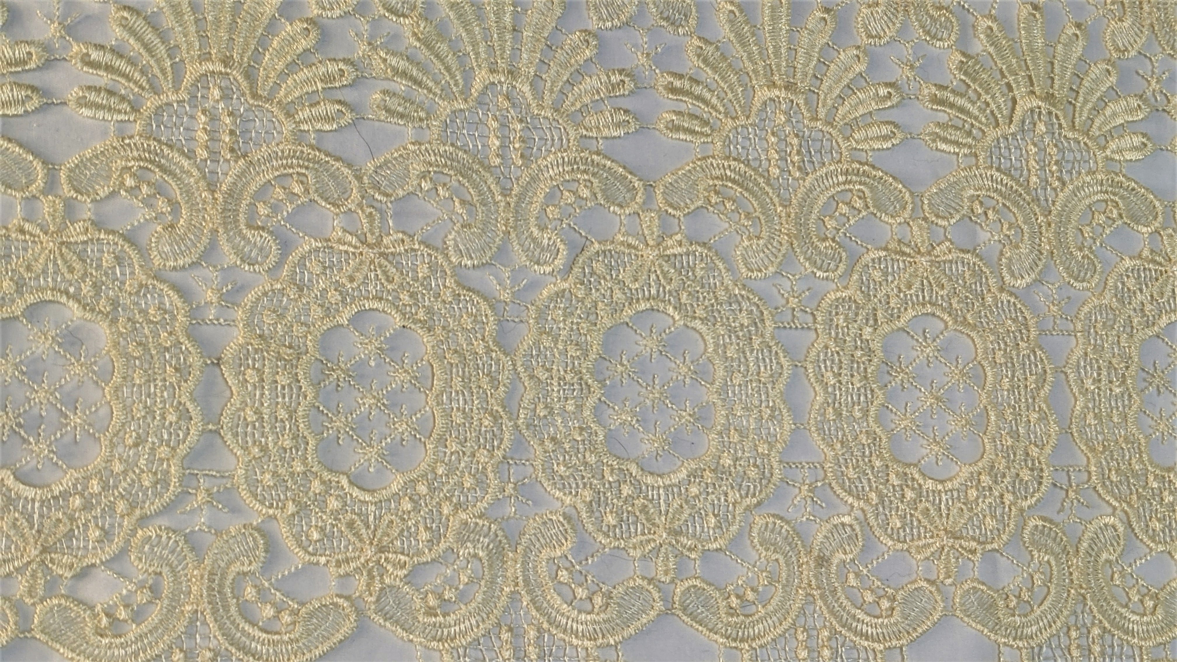 Doily Boutique Table Runner in Ivory Victorian Lace Size 60 x 16 inches Handmade