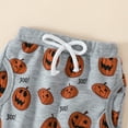 thumbnail image 7 of Younger Tree Baby Halloween Pumpkin Clothes Outfits Toddler Boy Girl Long Sleeve Sweatshirt Tops Pants Set,3-6 Months, 7 of 7