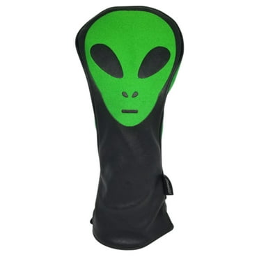 Green Alien Embroidered Driver Headcover by ReadyGOLF