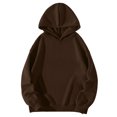 thumbnail image 3 of Gibobby Sudaderas hombre Sudadera Ligera con Capucha para Hombre sudadera con Bolsillo casual para Hombre(Marrón,CH), 3 of 4