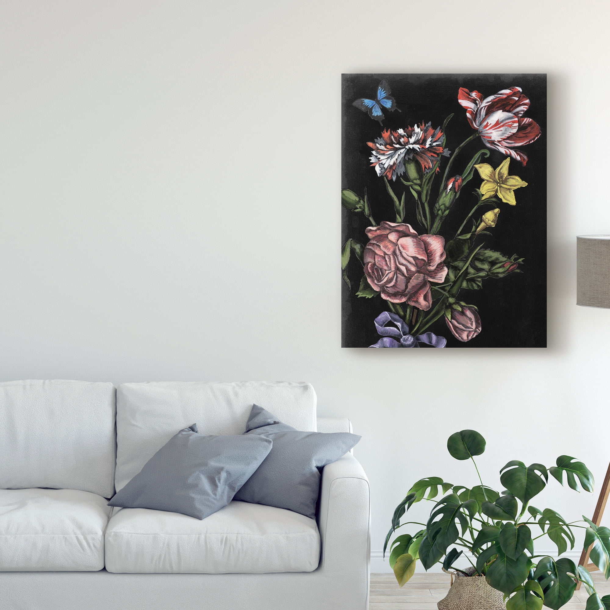 Trademark Fine Art 'Dark Floral IV' Canvas Art by Naomi McCavitt