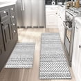 thumbnail image 2 of 2 Pcs Kitchen Rugs Set Washable Kitchen Mats for Floor, Comfort Standing Rugs and Mat, Non-Slip Washable Rug, 17'''' X 47'''' + 17\u201dx30\u201c, 2 of 6