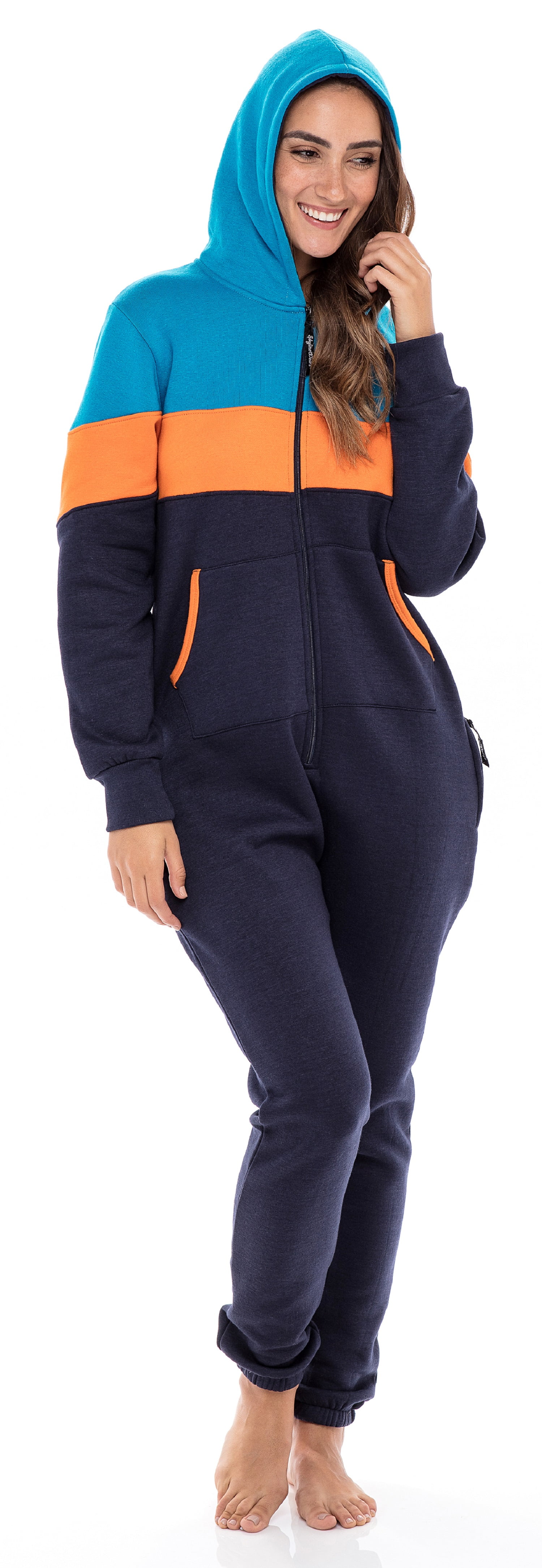 Adult Sleepwear Pajamas for Women's One Piece Non Footed Playsuits