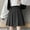 Gray, variant on Idoravan Women's Basic Versatile Skirt Clearance Fashion Women Pleated A-Line Skirt Anti-Burnout Solid High Waist Short Skirt