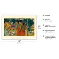 thumbnail image 2 of Three Tahitian Women - From an Original Color Painting by Paul Gauguin c.1896 - Master Art Print (Unframed) 13in x 19in, 2 of 4