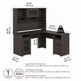 thumbnail image 5 of Bush Furniture Cabot 60" L Desk and Hutch with Storage, Heather Gray, 5 of 6
