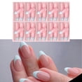 thumbnail image 3 of 120x/Box French Tip False Nails Almond Press On Nails Artificial Nails Full Cover Stick on Nails Manicures Supplies, 3 of 12