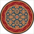 thumbnail image 3 of Milliken Pastiche Area Rug KARSHI BLUE GREY Karshi Blue Grey Crosses Bordered 3' 10" x  5' 4" Oval, 3 of 4