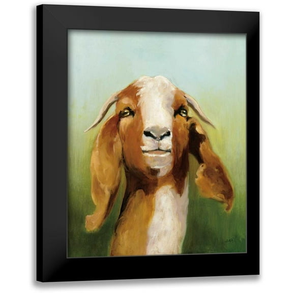 Purinton, Julia 12x14 Black Modern Framed Museum Art Print Titled - Got Your Goat v2