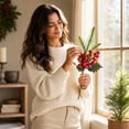 thumbnail image 6 of Ouuluon Durable Versatile Christmas Artificial Branches, 12 inch Festive Vase Fillers for Mantel Table, 6 of 8