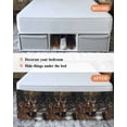 thumbnail image 7 of Forest Deer Wrap Around Bed Skirts for California King Bed 16" Drop,Bed Skirt with Adjustable Elastic Belt Dust Ruffle Bed Valance for Bedroom Hotel Luxury Farmhouse Vintage River Elk Bed Frame Cover, 7 of 7