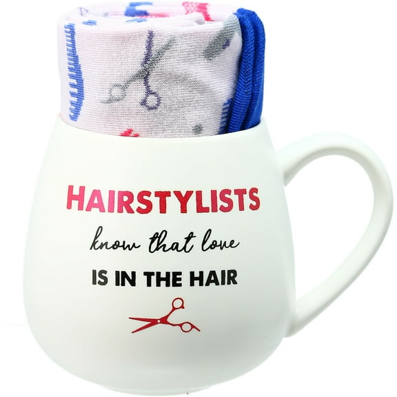 Pavilion Gift Company - Hairstylist - 15.5 oz Mug and Sock Set
