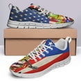 thumbnail image 4 of Puerto Rico American Flag Shoes for Men Women Running Shoes Lightweight Walking Sneakers Mesh Athletic Sport Shoes White Size 6, 4 of 5