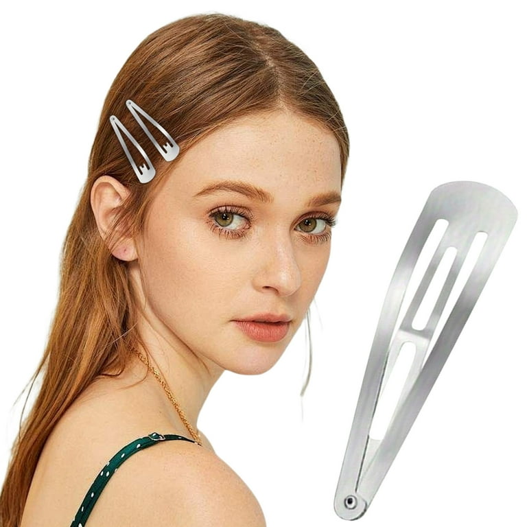30 Pieces Metal Snap Barrettes for Women Large Hair Accessories Durable 30 Pieces Metal Snap Hair Clips for Women, 4 Inch Hair  main image 4