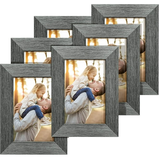 Metronic 8 X 10 Picture Frames Set of 6, Rustic Grey Farmhouse Collage