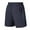 Dark Blue, variant on Men's Shorts Elastic Waist Big And Tall Under $10 Solid Color Polyester Outdoor Casual Sports Ice Silk Shorts