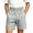 A Gray, variant on Boys School Uniform Shorts 10-12,Breathable Solid Color Side Pockets Summer Shorts Khaki