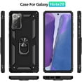 thumbnail image 2 of Note 20 Case,Samsung Note 20 Case, Military Grade Protective Galaxy Note 20 Cases Cover with Ring Car Mount Kickstand for Samsung Galaxy Note 20/Note 20 5G - Black, 2 of 6