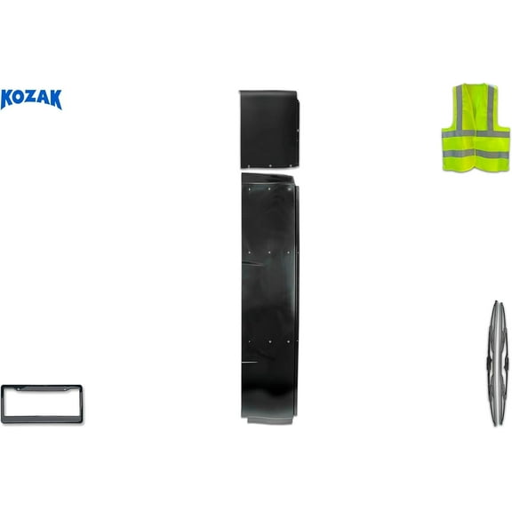 KOZAK Top and Lower Wind Fairing Cab Extenders (Left Driver Side) 4131126C92, 6123214C2 Compatible with International LT LT625