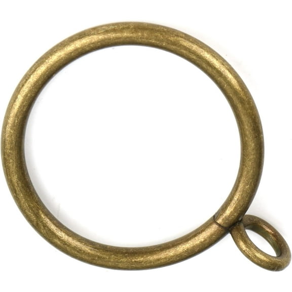 30 Antique Brass Curtain Rings (1 1/4" inside diameter): Suitable for curtain rods