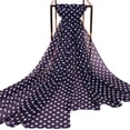 thumbnail image 2 of Chiffon Flower Scarf Women's Printe Polka Dot Shawls Long Scarf Wrap, 2 of 4