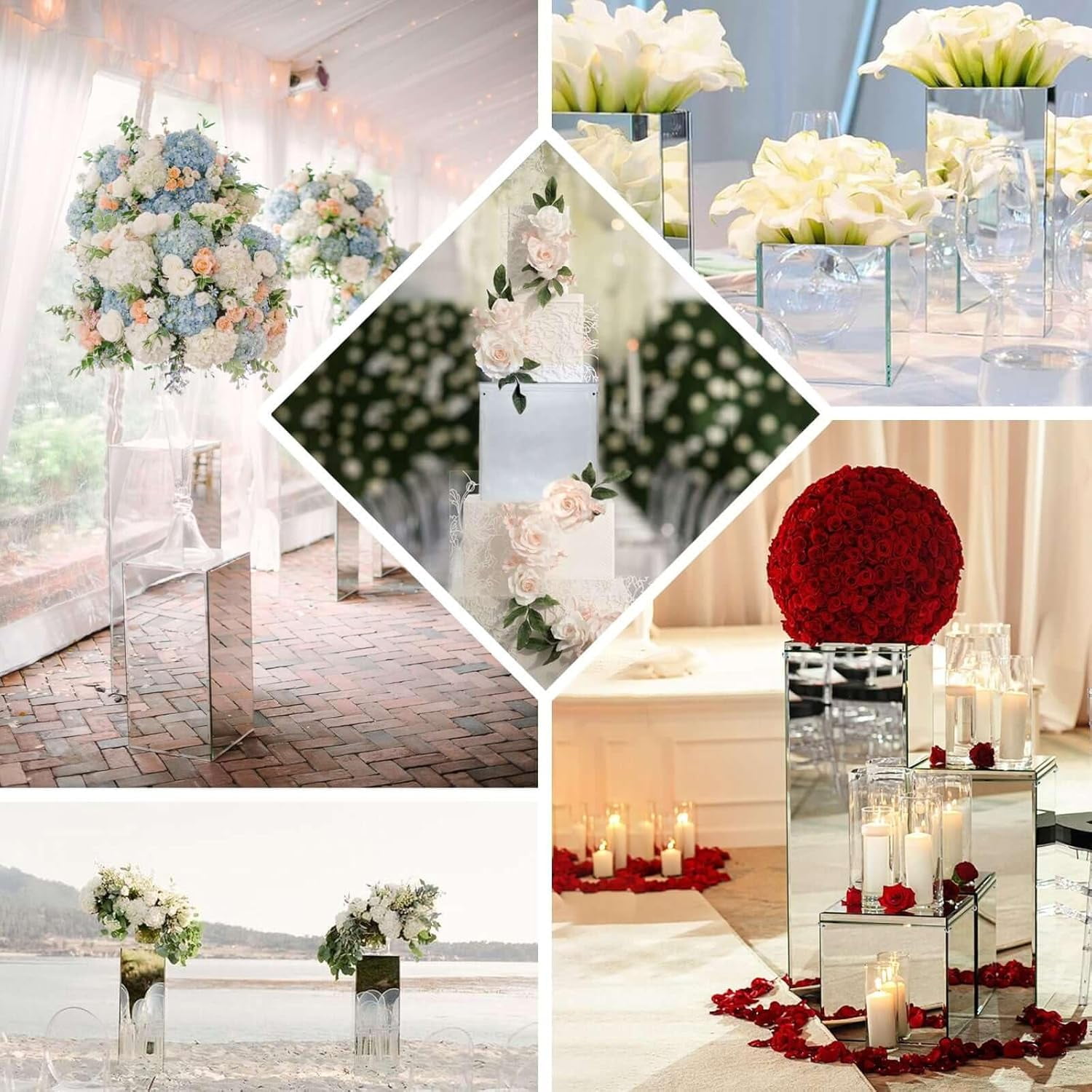 Efavormart 16" Acrylic Display Box - Clear Wedding Decor With Interchangeable Lid & Base For Centerpieces - View #6