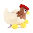 thumbnail image 4 of Plush Hen Toy, Bright Colors Plush Hen Pet Toy Educational  For Medium Dogs, 4 of 8