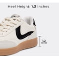 thumbnail image 3 of LUCKY STEP Womens Classic Retro Sneakers Non Slip Fashion Casual Shoes,Black&Beige&Grey, 3 of 10