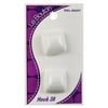 Le Bouton 7/8" White Square Shank Button, 2 Count