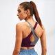 thumbnail image 4 of Sujetador deportivo para mujer acolchado elástico de secado rápido transpirable espalda cruzada empalmado, 4 of 8