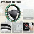 thumbnail image 6 of HUIACONG Christmas Snowman Golf Cart Steering Wheel Covers 13-14 Inches Flannel Comfortable Golf Steering Wheel Protection Easy to Install Compatible with EZGO Yamaha Club Cars, 6 of 7