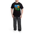 thumbnail image 5 of CafePress - Sunflowers Painting Pajamas - Men's Dark Loose Fit Cotton Pajama Set, 5 of 7