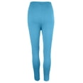 thumbnail image 5 of Blue Leggings for Women Workout Yoga Pants Slim Fit Hight Waight Tummy Control Gym Athletic Tights, 5 of 8