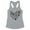 Heather Grey, variant on Halloween Heart Tank Top Fitted Racerback Women's Large White