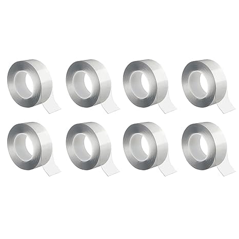 KLEBESHOP24 HyperTape Cinta Adhesiva De Doble Cara, 50 M, Ancho A Elegir, Adhesivo Extrafuerte, Cinta Universal, Se Puede Rasgar A Mano, 19 Mm X 50 M