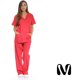 thumbnail image 3 of Conjuntos de uniforme médico para mujer Uniformes médicos de seis bolsillos (cuello en V con pantalón cargo), 3 of 5