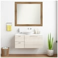 thumbnail image 3 of Amanti Art Custom Wall and Bathroom Mirror (36.5 x 41.5 in.), Owl Brown Frame, 3 of 6