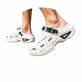 thumbnail image 3 of AJGRHE Unisex Classic Perforated Clogs | Arch Support Sandals | Garden Shoes - Lightweight EVA -On Sneakers for Garden, Beach, Quick-Dry Machine Washable Comfort Slides White 42-43, 3 of 9