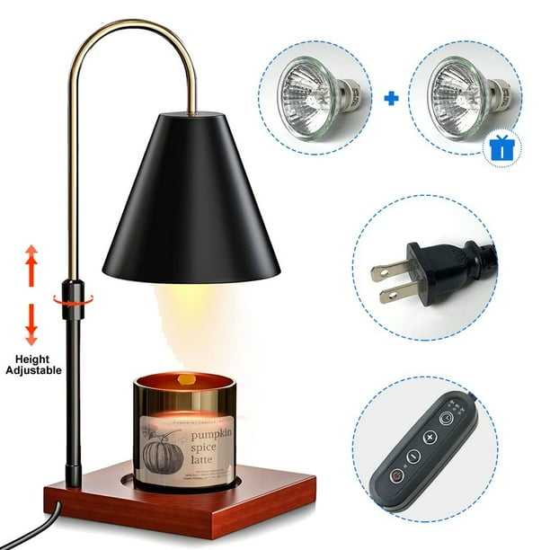 Candle Warmer Lamp with Timer & Dimmer, Adjustable Height and