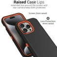 thumbnail image 4 of CoverON For Apple iPhone 15 Pro Case, Military Grade Heavy Duty Full Body Rugged Phone Cover, Black, 4 of 7