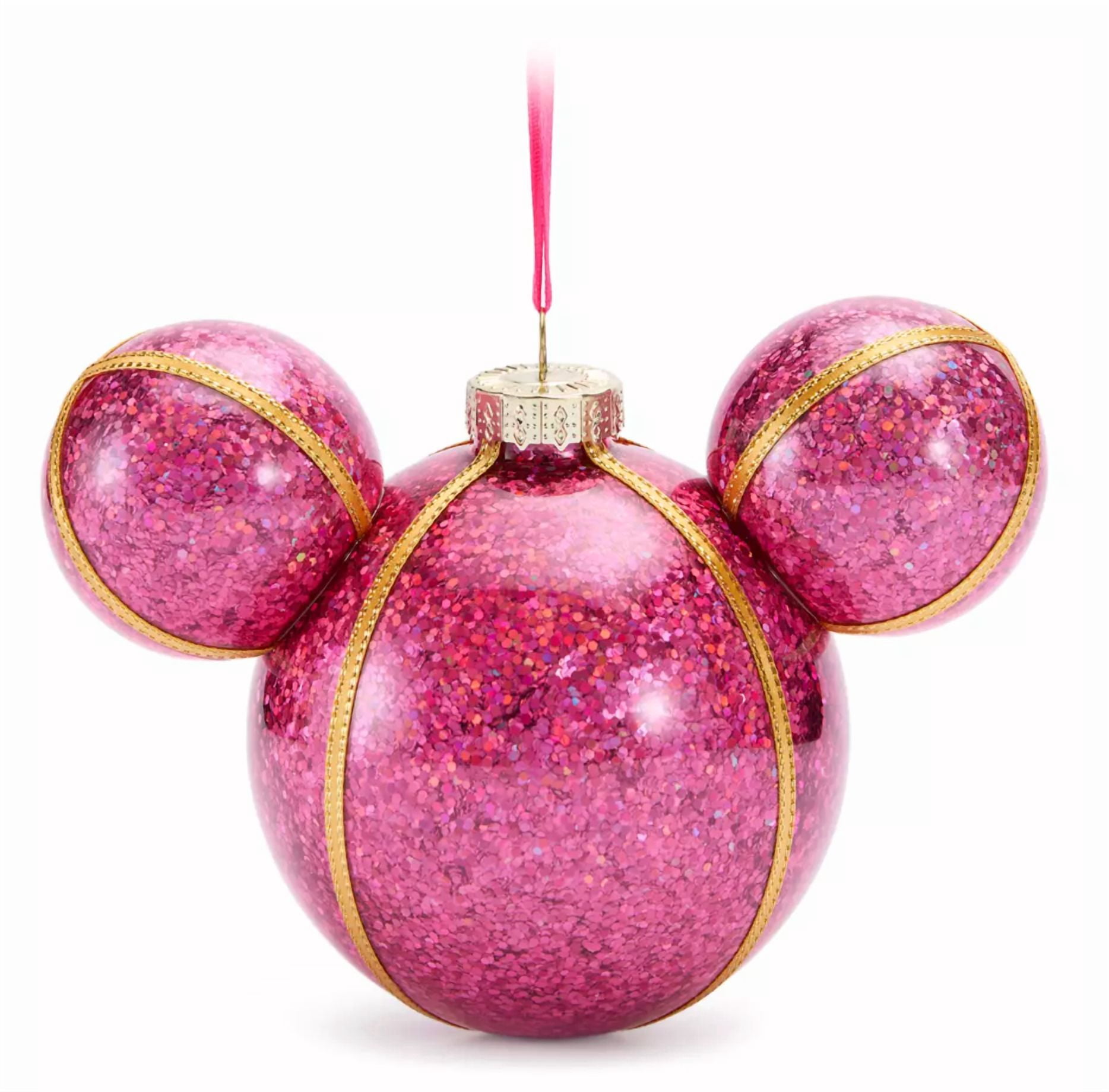Disney 100 Collection: Mickey Minnie Iconic Glass Ornament with