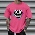 thumbnail image 3 of T-Shirts à Col Rond pour Hommes Séchage Rapide Imprimé Polyester, Coupe 3D Col Rond Haut Athlétique pour Gym, Course, Cyclisme & Décontracté, 3 of 4