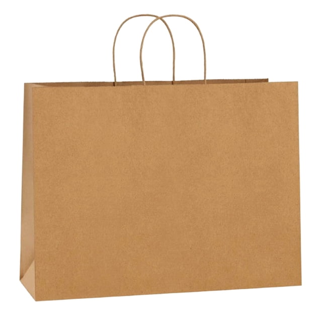 Laklulu 25 Bolsas Kraft Bolsas de Regalo Bolsas de Compras, Bolsas de Regalo Kraft para Fiestas con Asas a Granel