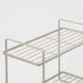 thumbnail image 4 of 2 Tier Space Saving Vanity Organizer Rust Resistant Steel Construction Countertop Cabinet Storage for Bathroom Canisters Bottles Washcloths with Top Handles, 4 of 5
