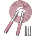 thumbnail image 1 of YSTINNG 𝐒𝐩𝐞𝐞𝐝 𝐉𝐮𝐦𝐩 𝐑𝐨𝐩𝐞 𝐟𝐨𝐫 𝐅𝐢𝐭𝐧𝐞𝐬𝐬 - Skipping Rope for Women Men Exercise with Adjustable Length Jumping Rope and Alloy & Silicone Handles Suitable for Workout Boxing Home Gym, 1 of 7
