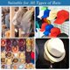 thumbnail image 5 of (Negro) 12 piezas Organizador de ganchos para puerta/pared para guardar gorras de béisbol, toallas, sombreros, bufandas, 5 of 5